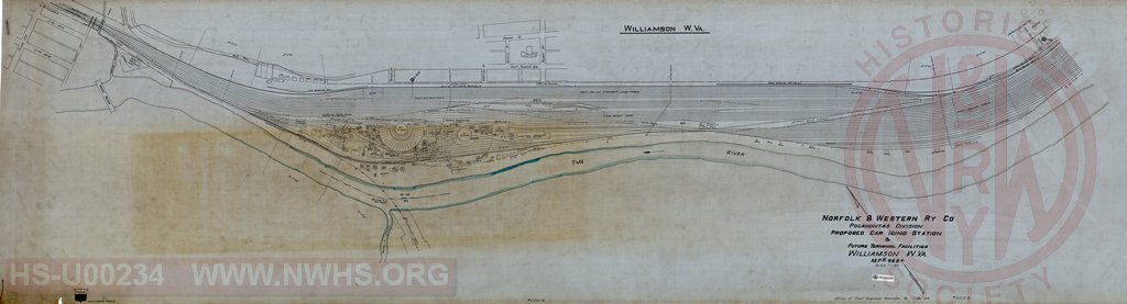 Proposed Car Icing Station and Future Terminal Facilities, Williamson WV, N&W Rwy Pocahontas Division