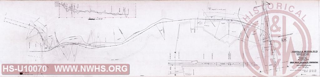 Proposed Spur Track and Siding Layout to serve the Belhampton Mine of the Great Valley Anthracite Corp - West of Belspring, VA