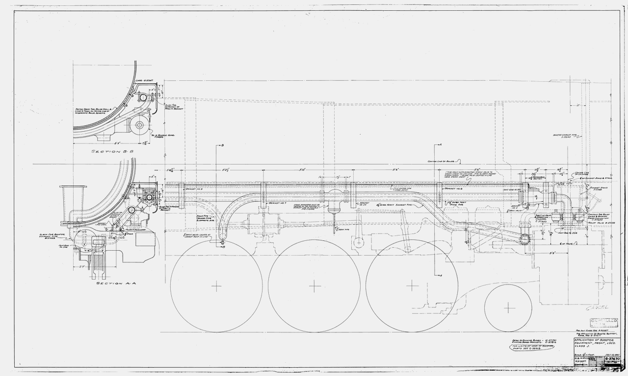 Application of Booster Equipment Front Loco Class J