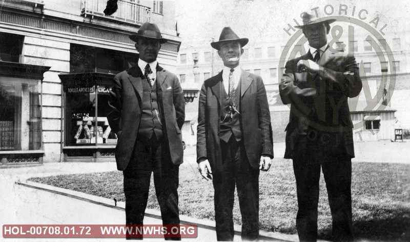 Three unknown men, date/location unknown
