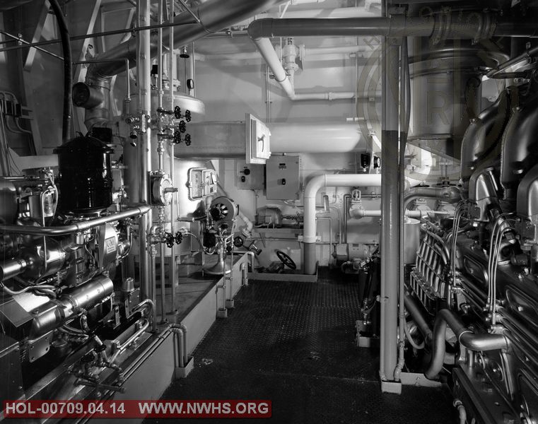 VGN W. R. Coe tug, engine room