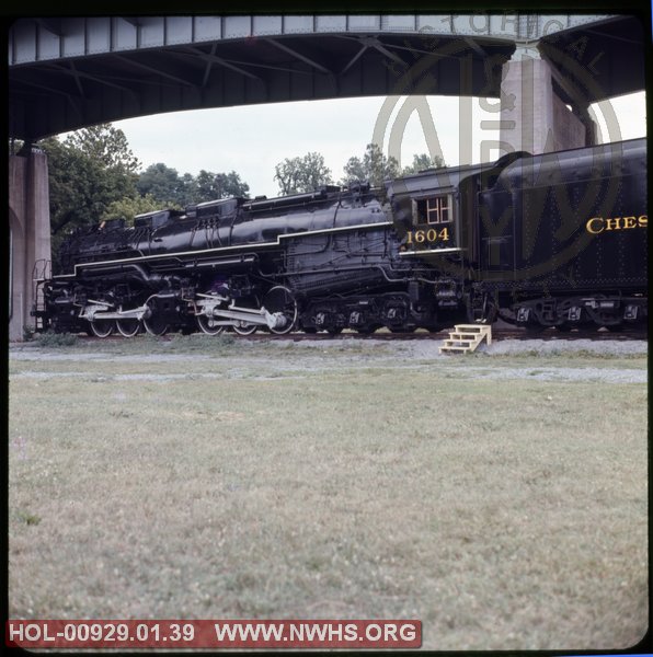 C&O Class H8 1604 on display at Virginia Transportation Museum while located at Wasena Park