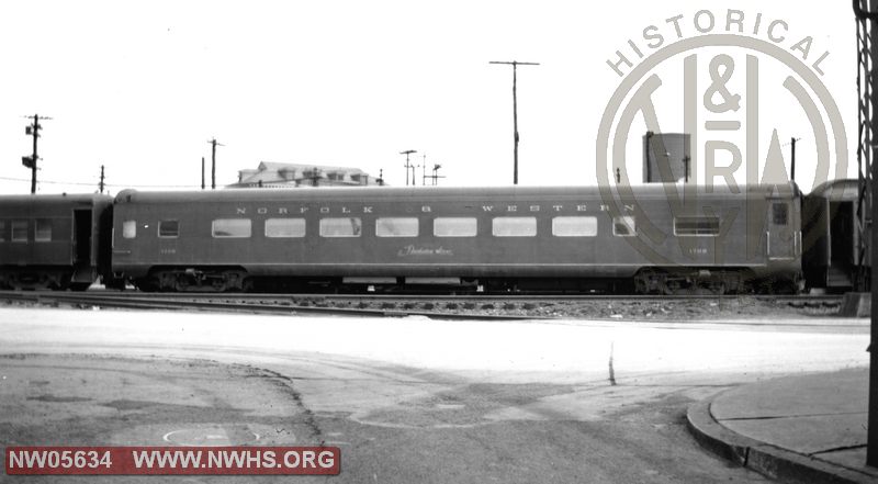 N&W Class PM #1728 Powhatan Arrow passenger car at Roanoke, VA