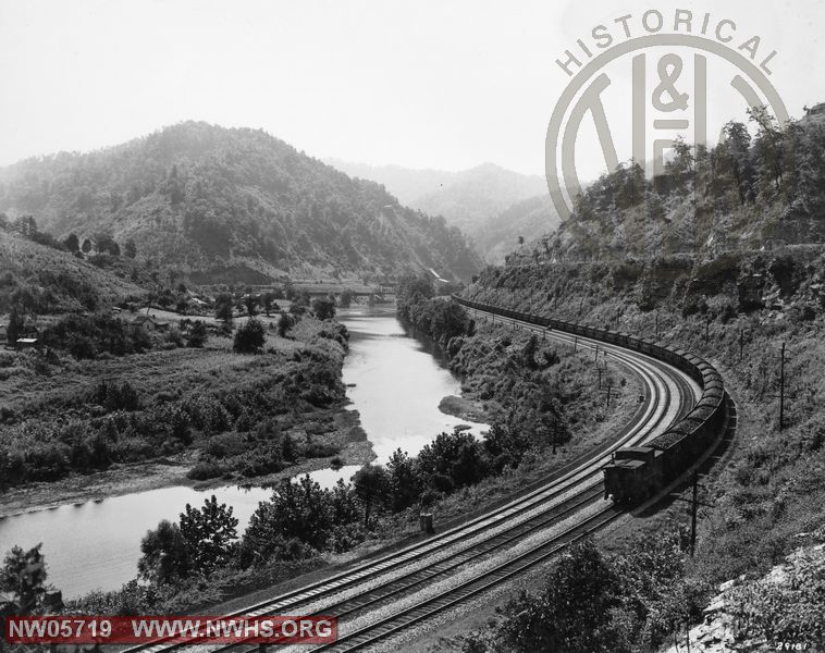 Rear View of Extra 2054 West east of Matewan, WV on Aug. 14, 1941
