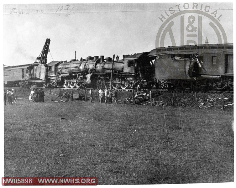 Head-on collision at Rural Retreat, Va. October 20, 1920. Left loco could be K1 102.