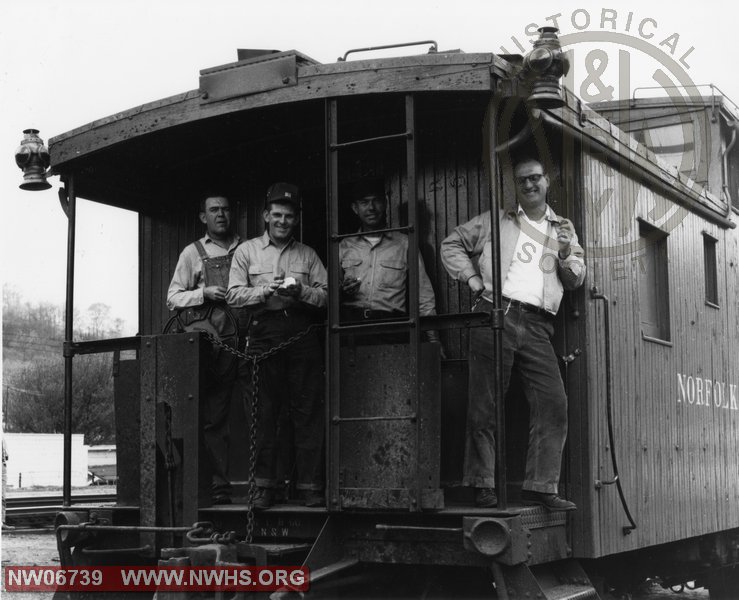 CF Caboose on 2nd Pigeon Shifter at Kermit, WV April 21, 1960