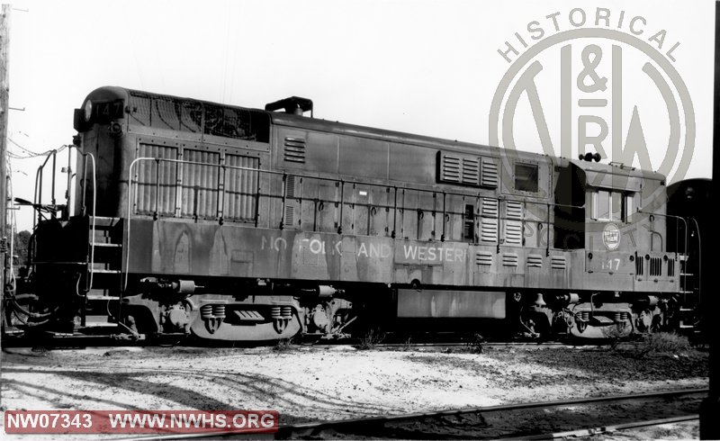 N&W 147 Loco Class H16-44 at Cleveland,OH July 24,1966