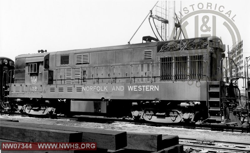 N&W 138 Loco Class H16-44 at Rook,PA April 3,1965