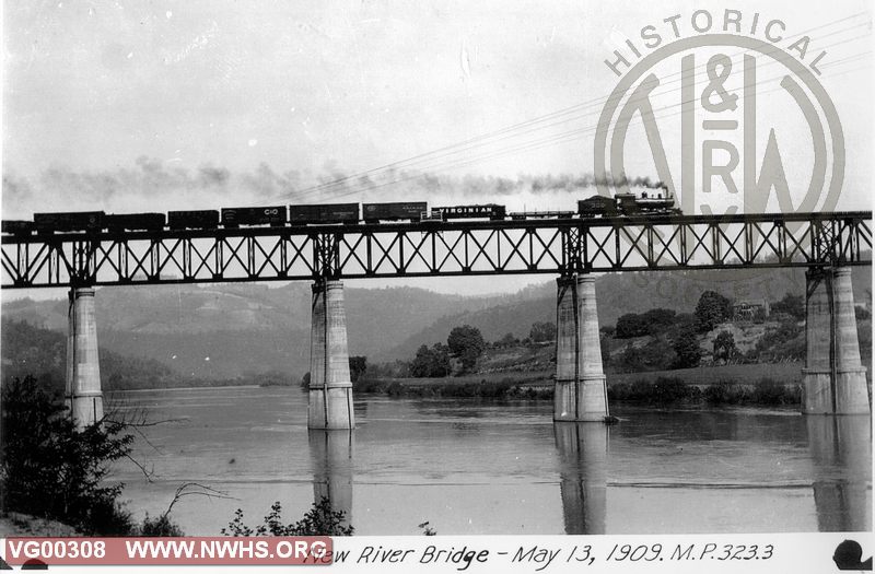 VGN Bridge at Glen Lyn, VA Over New River May 13, 1909