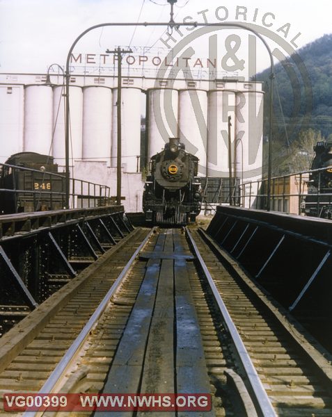 VGN    Steam Engines #212, #248 and #507 at Roanoke in 1957 for Roanoke's "Diamond Jubilee"