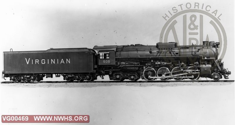 VGN Loco Class BA No. 505 Right Side View Lima,OH June 24,1946