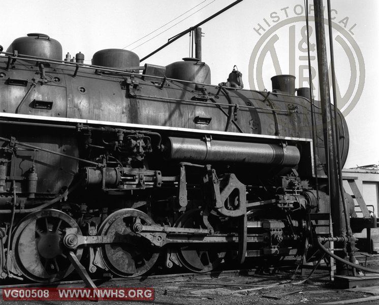 VGN Loco Class SB 251 Right Side View at Princeton,VA Aug. 27,1957