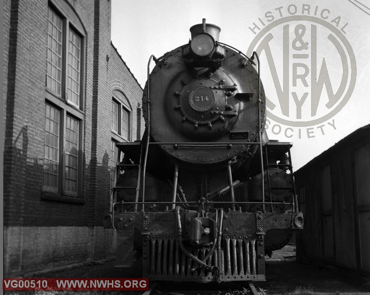 VGN Loco Class PA 214 Front View at Roanoke,VA July 1,1956