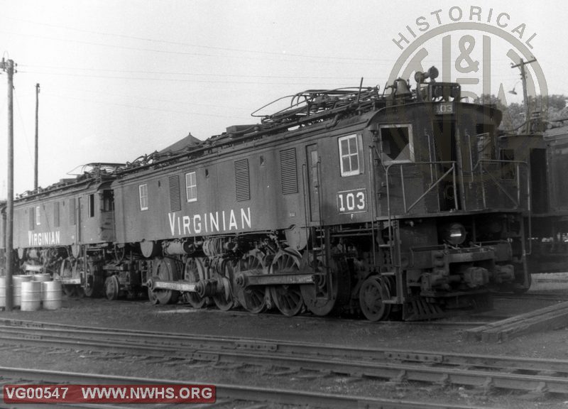 VGN  Electric Locomotive  EL-3-A #103,  Princeton, WV