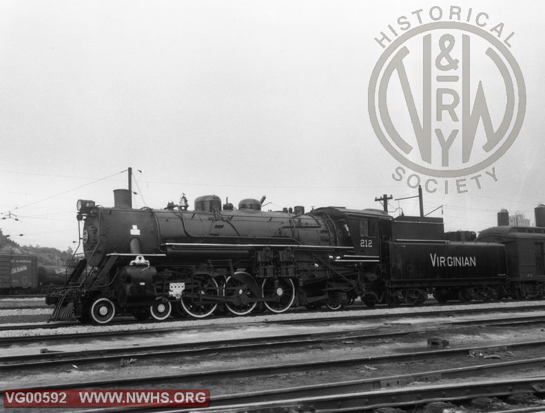 VGN Steam Locomotive,  PA #212 , Roanoke, VA
