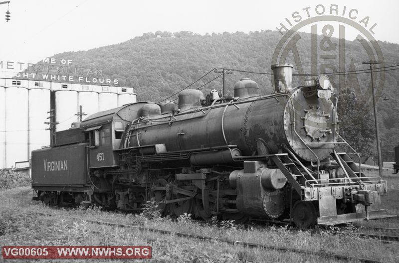 VGN Steam locomotive MB #451, Roanoke, VA