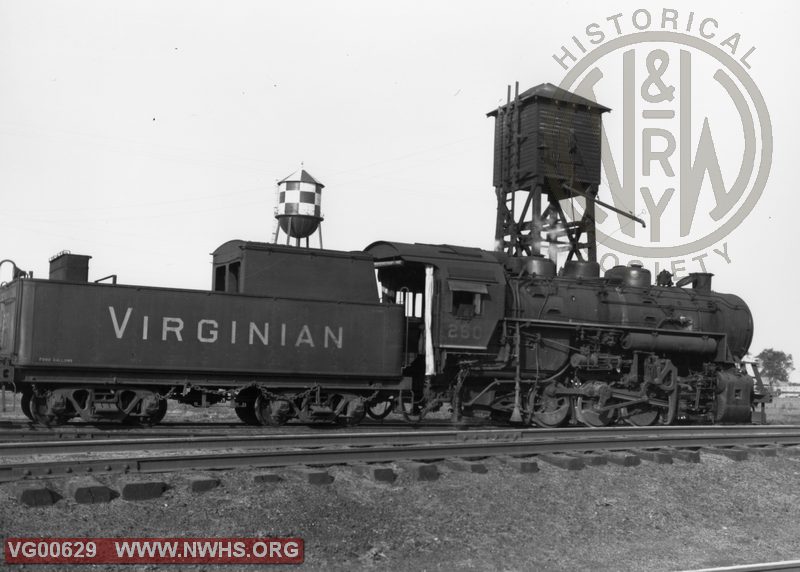 VGN Steam locomotive SB class #250 Norfolk, VA