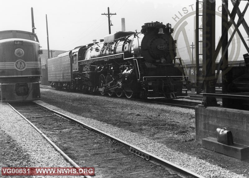 VGN Steam locomotive BA class #507 and Electric locomotive EL-2B #126 Roanoke
