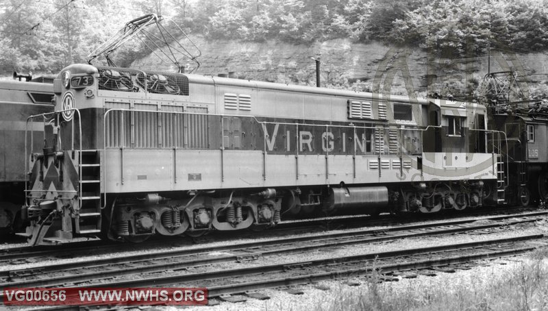 VGN Diesel Locomotive  H24-66 # 73 and Electric EL-3A  #105 Mullens, WV