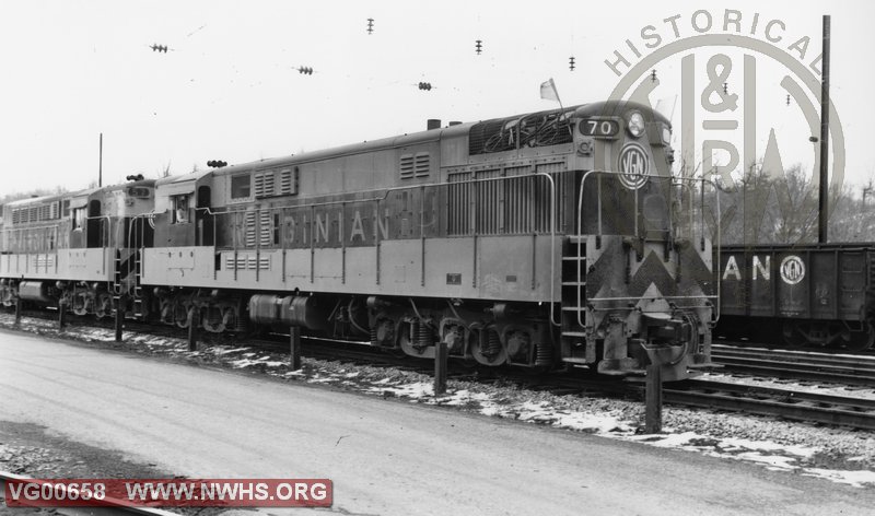 VGN Diesel Locomotive  H24-66 # 70 and #57 Princeton, WV