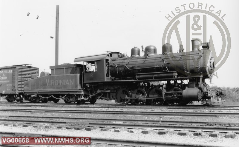 VGN Steam Locomotive 0-8-0 Class SA #2 Roanoke, VA