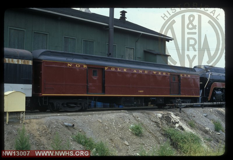 NW MS #1407 MoW Head End Tool Car at Ludlow, KY