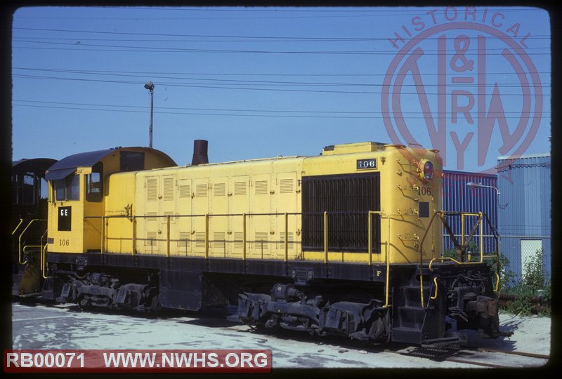 GE Alco S-2 #106 at Cleveland, OH