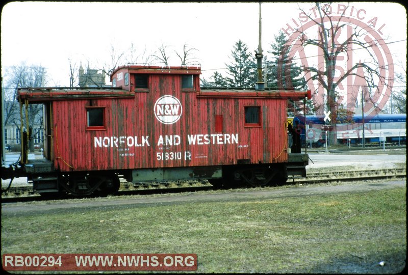 N&W Class CF Caboose #518310 at Bellevue, OH