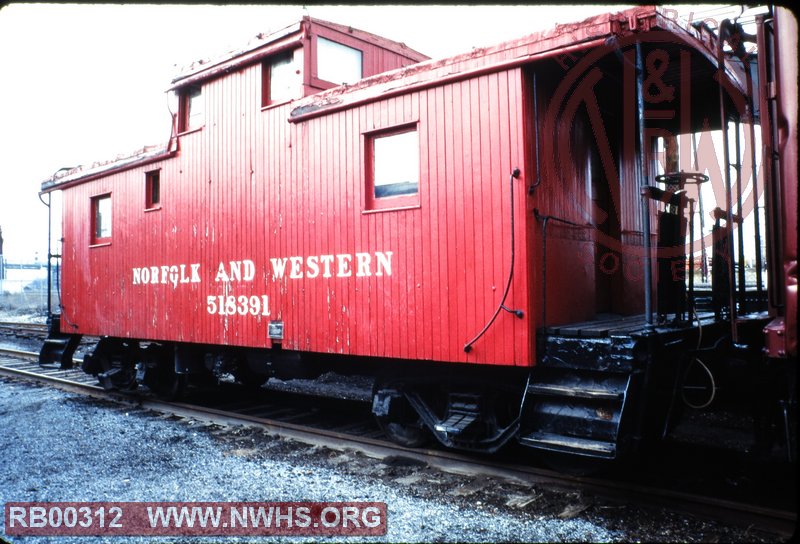 N&W Class CF Caboose #518302 misnumbered as #518391 at VMT in Roanoke, VA