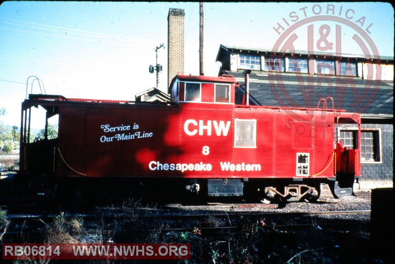 Chesapeake Western Railway caboose #8 at Elkton, VA
