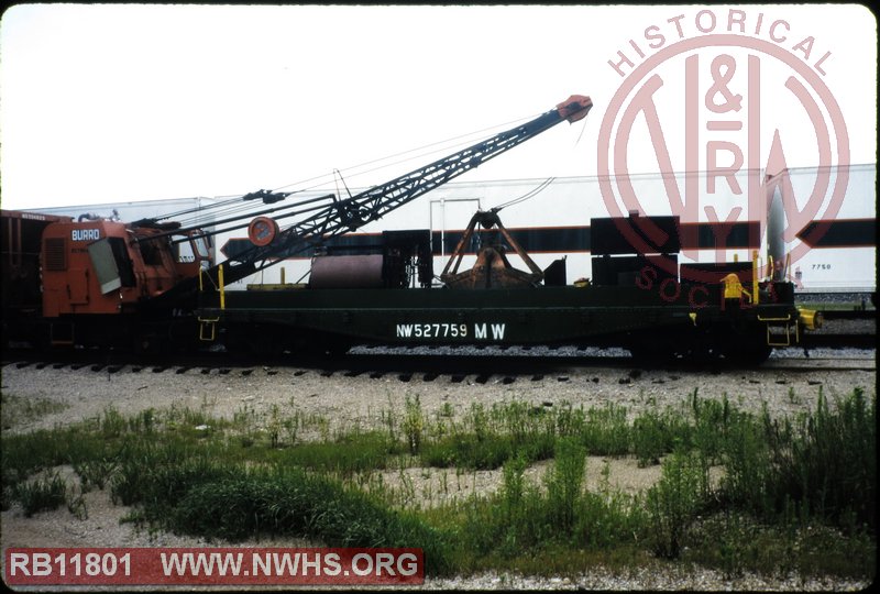 N&W Class FD Flat, Crane Idler #527759 at Portsmouth, OH