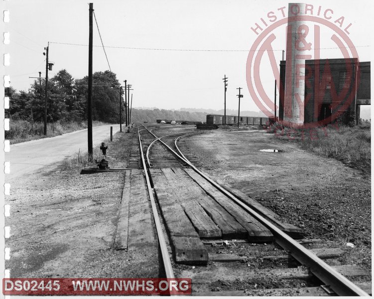 N&W: Radford yard:Ladder Tracks in Tie Yard, looking east.