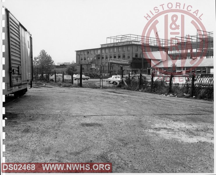N&W: Pulaski yard:Track into Coleman Furniture Plant No. 2.
