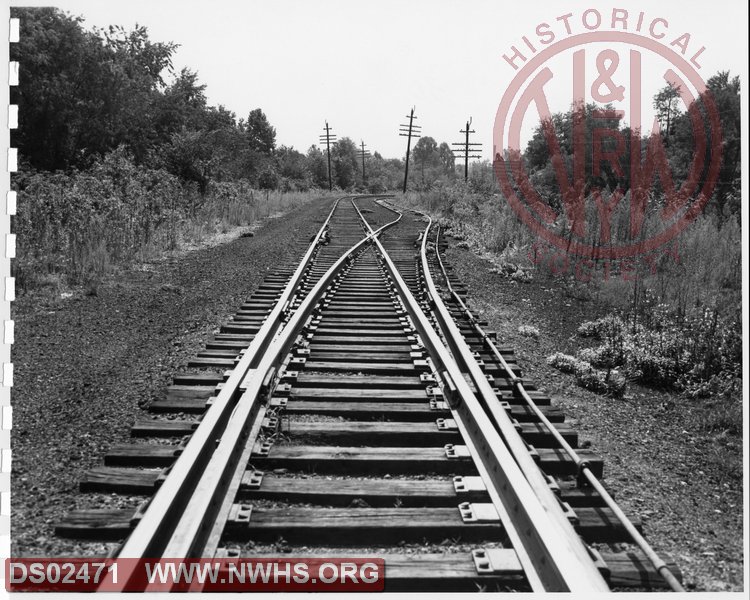 N&W: Bristol Yard:Looking West on main line and siding leading to Atlas Concrete Co. at East End Bristol Yard.