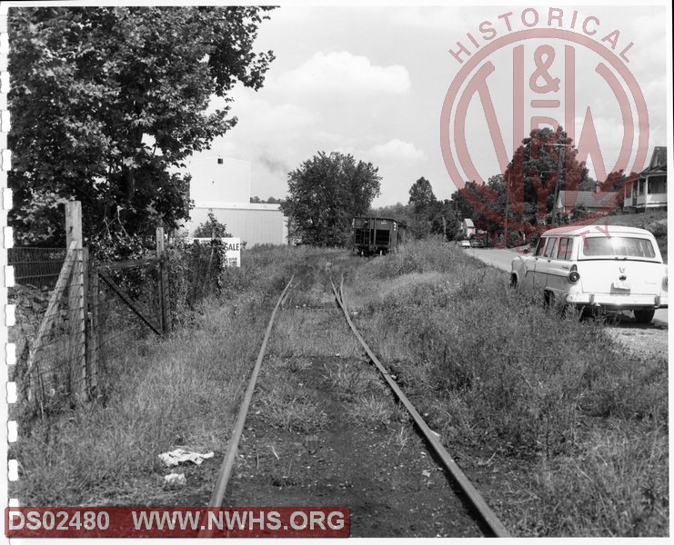 N&W: Bristol Yard:Looking West on track leading to Cortuim Lumber Company and siding known as Back Track.