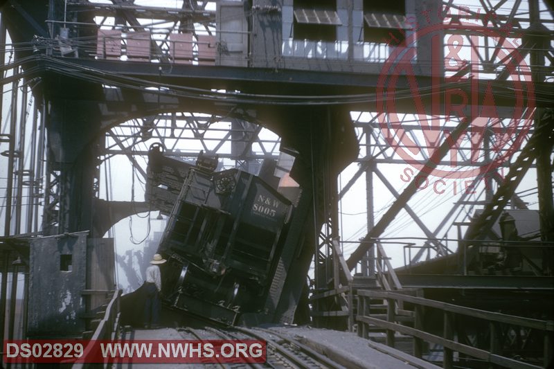 N&W coal pier scene