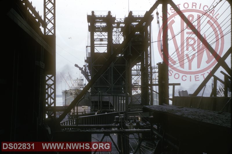 N&W coal pier scene