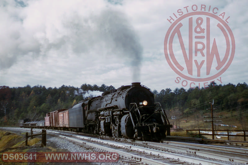 N&W Y6 2142 on local heads east from Blue Ridge with a few more cars