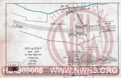 Plan showing proposed location of filter at Dry Branch, VA - M. P. N-311.2