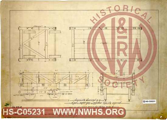 N&W RR, Plan of Dump Car for Roanoke Coaling Station