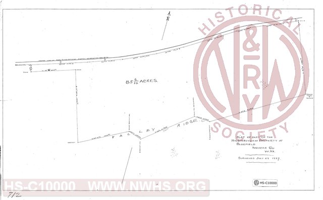 Plat of part of the Higginbotham Property at Bluefield.