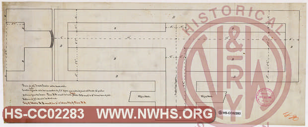 Plan of Foundation for 32ft scale with Dead Rail