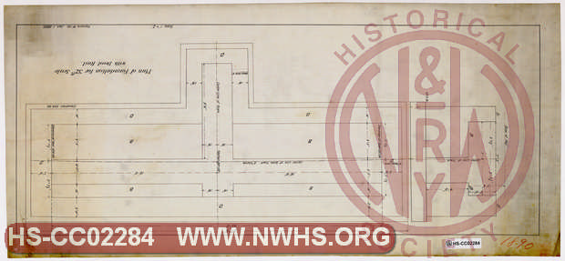 Plan of Foundation for 32ft scale with Dead Rail