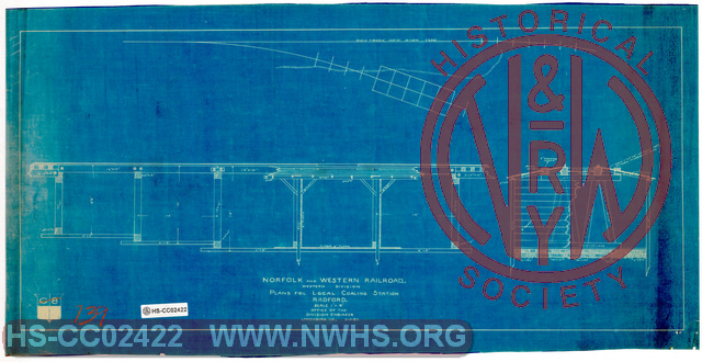 N&W RR, Western Division, Plans for Local Coaling Station, Radford