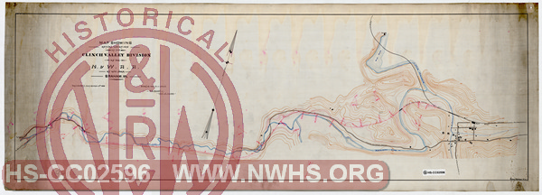 Map Showing Actual Location of the Clinch Valley Division of the N&W RR at and near Graham, Va.