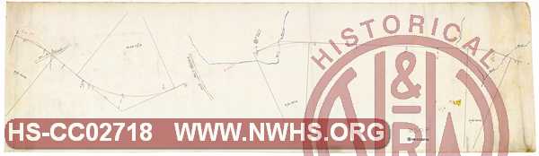 Untitled, Washington Branch early survey, "Line R4", "Road to Marshall", "Line A12"