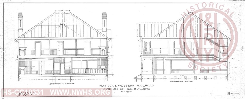 N&W Railroad, Division Office Building.  (Roanoke, Crewe & Bluefield at least)