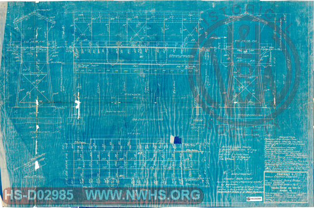 Details of Erection Diagram for Overhead Coaling Bridge, Dwight VA