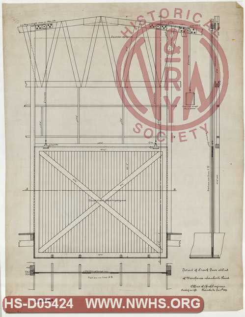 Detail of Track Door at End of Warehouse - Lambert's Point