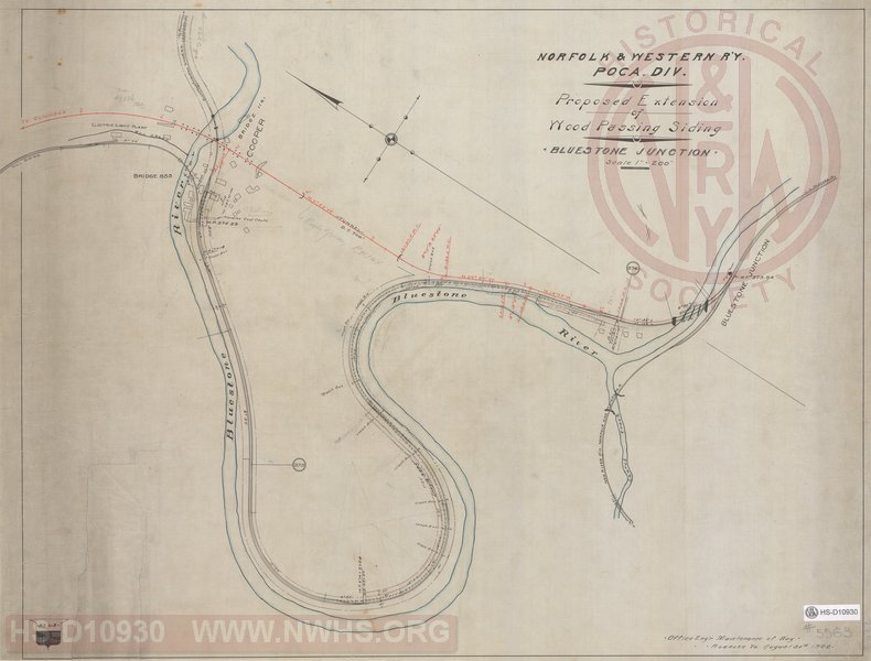 Proposed Extension of Wood Passing Siding, Bluestone Junction